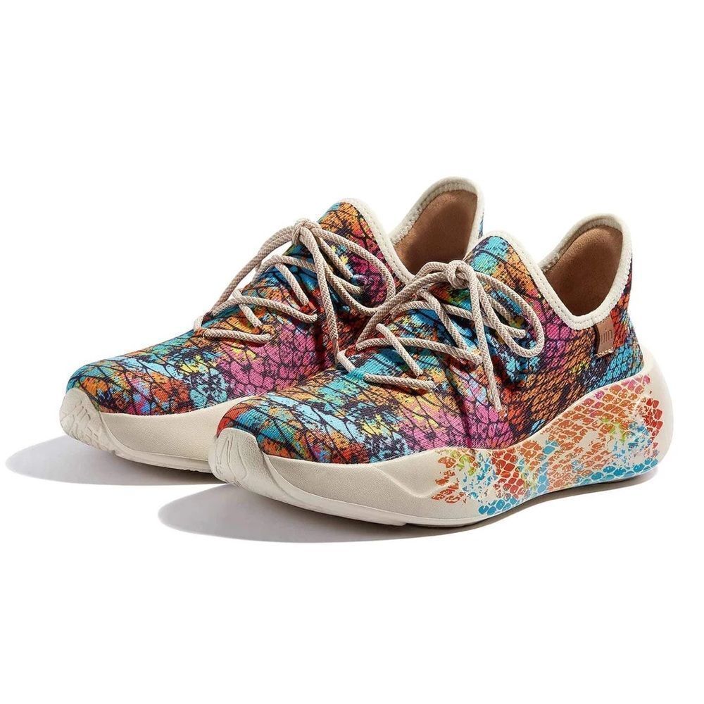 UIN Women's Sneakers Lightweight Walking Comfy Shoes (Colorful Scale) - Picture 5 of 11
